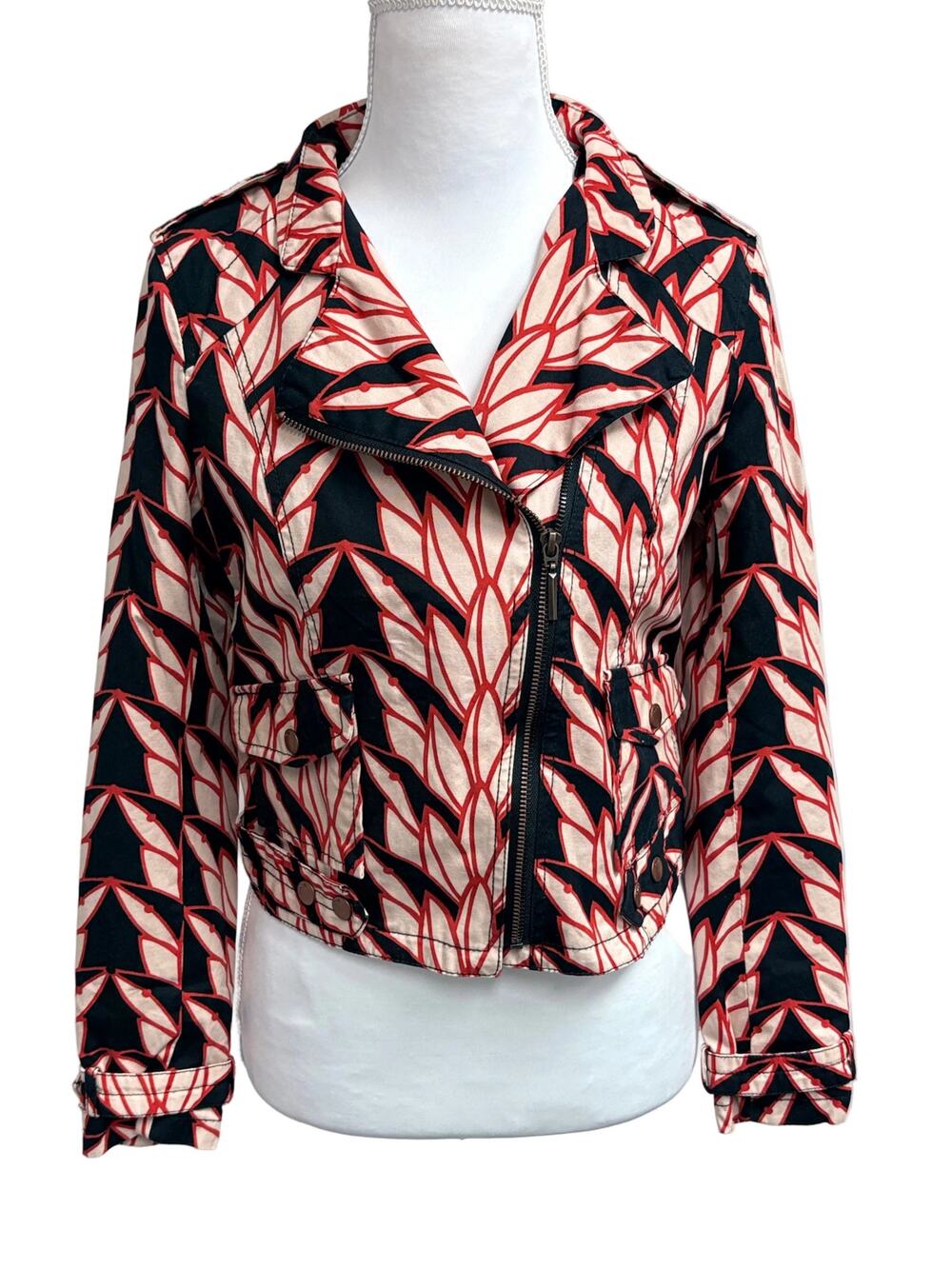 SkunkFunk Cotton women's cropped jacket